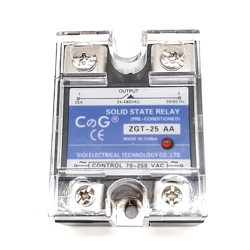 Однофазное твердотельное реле SSR ZGT-25AA Однофазное твердотельное реле SSR ZGT-25AA
