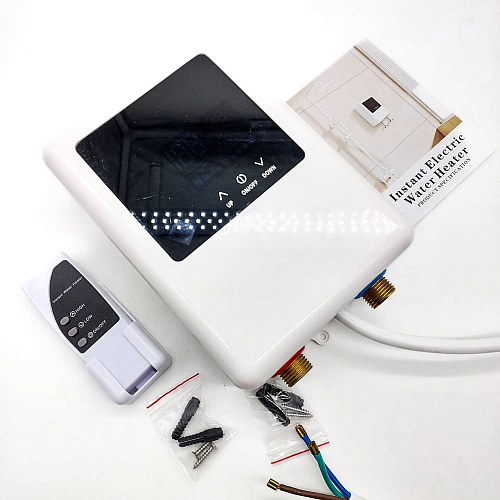 Водонагреватель проточный 5500Вт/220В c пультом ДУ и дисплеем LF-002A Водонагреватель проточный 5500Вт/220В c пультом ДУ и дисплеем LF-002A