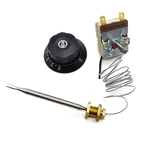 Термостат кипятильника 20A/250V/0,9m/23mm/ 30-110°С с муфтой (mod.T110-1RF-080)+Р Термостат кипятильника 20A/250V/0,9m/23mm/ 30-110°С с муфтой (mod.T110-1RF-080)+Р