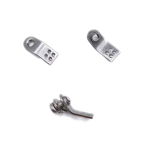 Наконечник одиночный под 45° нержавейка резьба М4 ( d1,0мм ) Наконечник одиночный под 45° нержавейка резьба М4 ( d1,0мм )