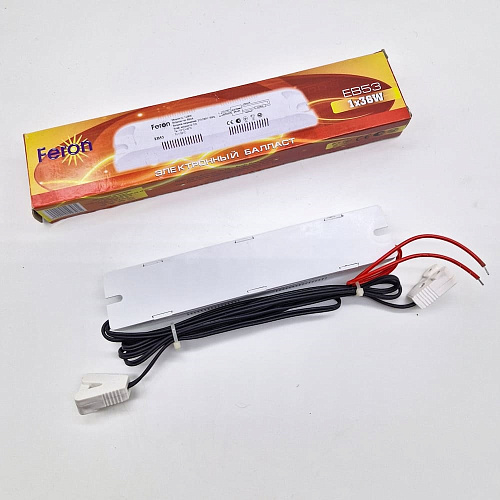 Балласт электронный Feron 1x36W 162*33*14mm EB53 Балласт электронный Feron 1x36W 162*33*14mm EB53