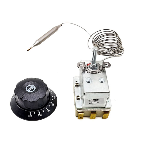 Термостат для фритюра 50-200°С трехфазный регулируемый с ручкой Термостат для фритюра 50-200°С трехфазный регулируемый с ручкой