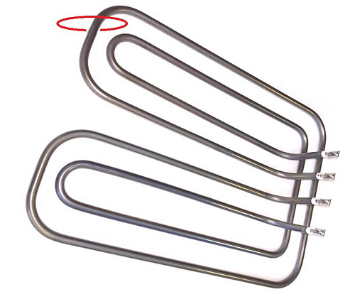 ТЭН 1,6 кВт конфорки КЭТ 0,12 внешний плиты "Традиция" ATESY ТЭН 1,6 кВт конфорки КЭТ 0,12 внешний плиты "Традиция" ATESY