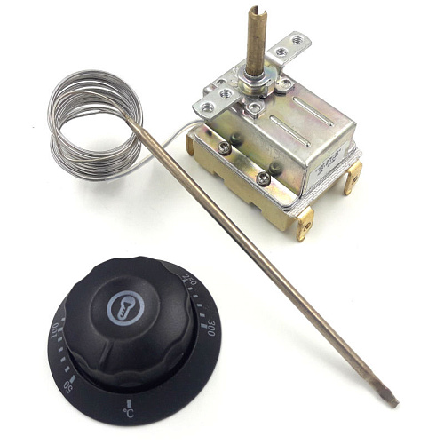 Термостат духовки 100-350°С 2-х полюсный 32А/250V/2,5m/M4 Термостат духовки 100-350°С 2-х полюсный 32А/250V/2,5m/M4