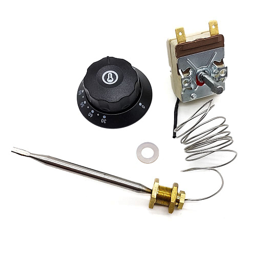 Термостат кипятильника 20A/250V/0,9m/23mm/ 30-110°С с муфтой (mod.T110-1RF-080)+Р Термостат кипятильника 20A/250V/0,9m/23mm/ 30-110°С с муфтой (mod.T110-1RF-080)+Р